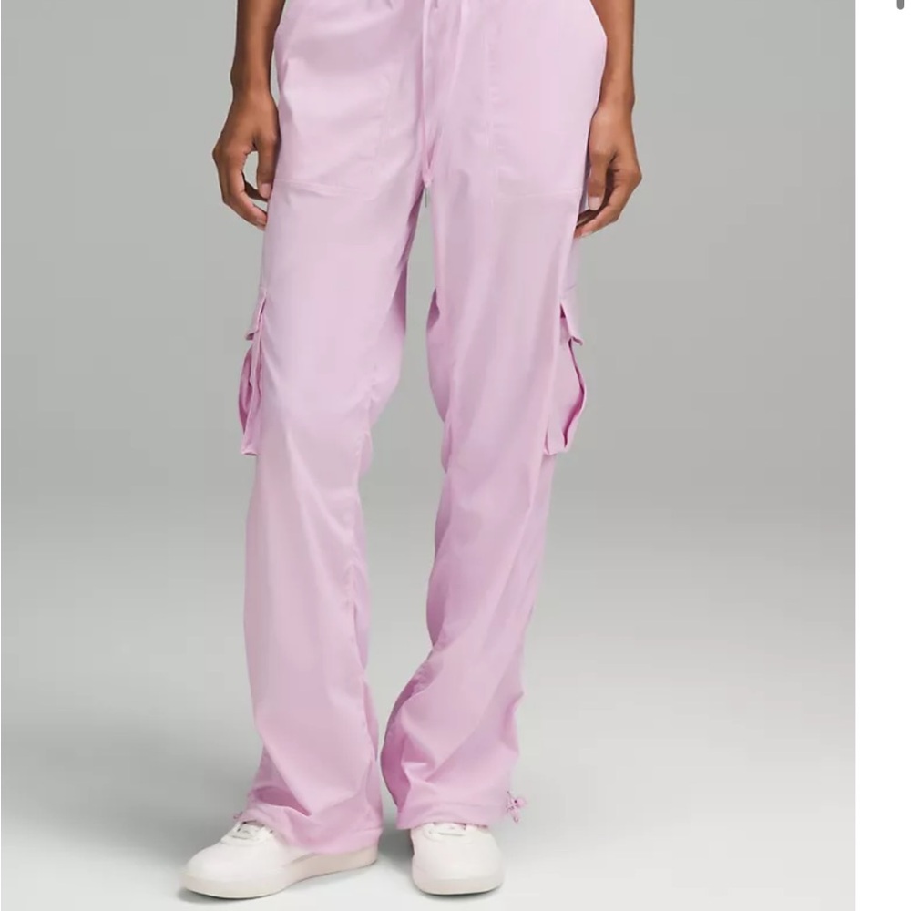 Lululemon Athletica dance studio relaxed fit mid rise Pink Straight Leg Pants